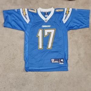 Reebox Chargers Powder Blue Philip Rivers Jersey